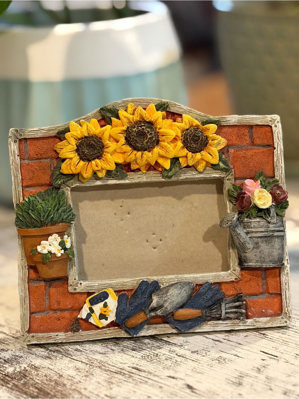Cottagecore Mini 3D resin Picture frame Set of 3 Sunflower/Garden/Watering Can - Picture 6 of 14
